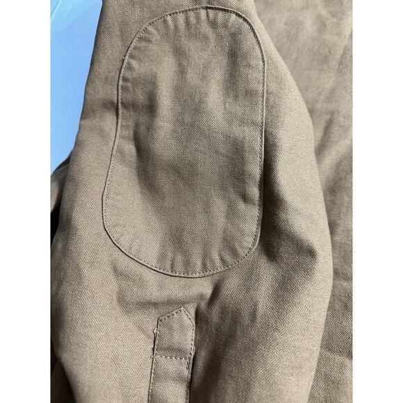 Genuine Dickies Fleece Hooded Snap/Zip Up Duck Shirt Jacket Brown Men’s 3XL - Picture 10 of 12